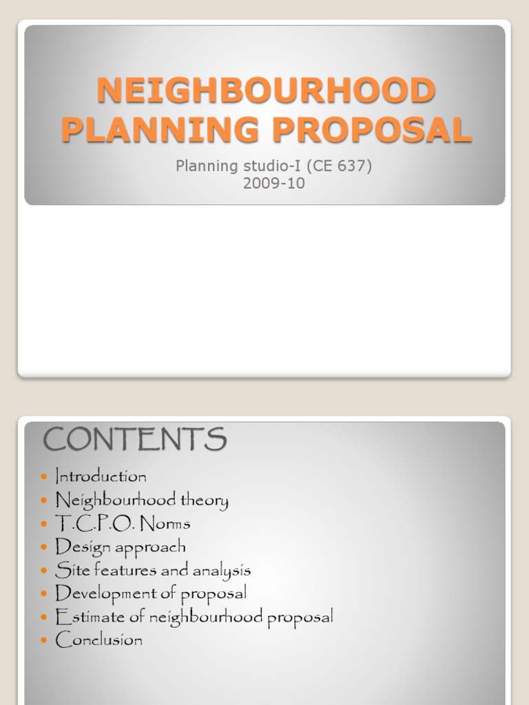 Final | PDF | Neighbourhood | Urban Planning