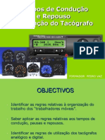 Tempos de Condução e Repouso e Utilização do Tacógrafo