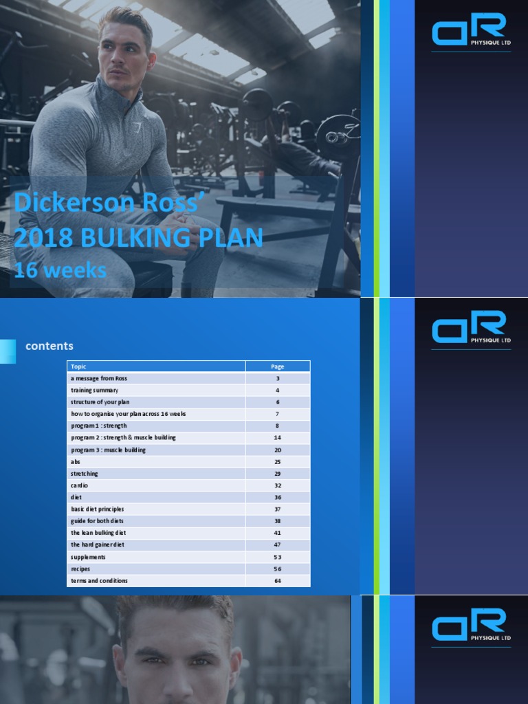 DR PHYSIQUE 2018 Bulking Plan PDF | PDF | High Intensity Interval ...