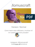 Máscara de Thanos (Version Normal)