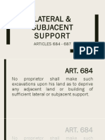 Easements - Lateral and Adjacent Support - REPORT