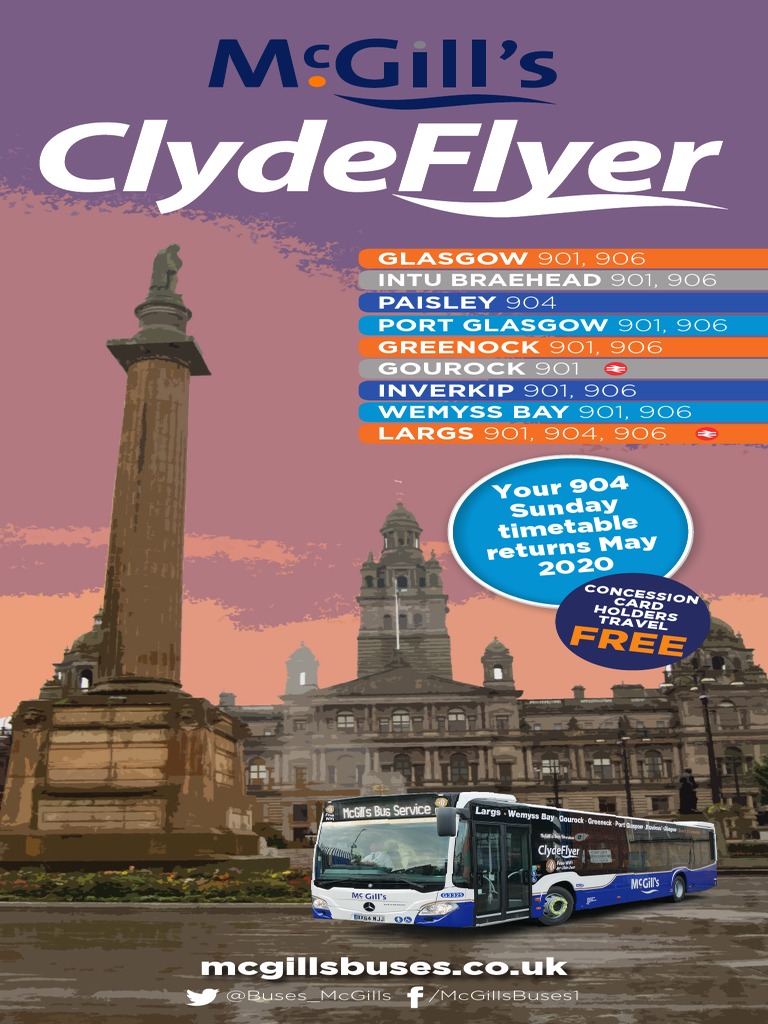 McGill's 901/906 Bus Timetable | PDF | Mobile Technology | Smart Devices