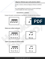 Partitura Fácil - 6 Figuras Rítmicas Que Você Precisa Saber PDF