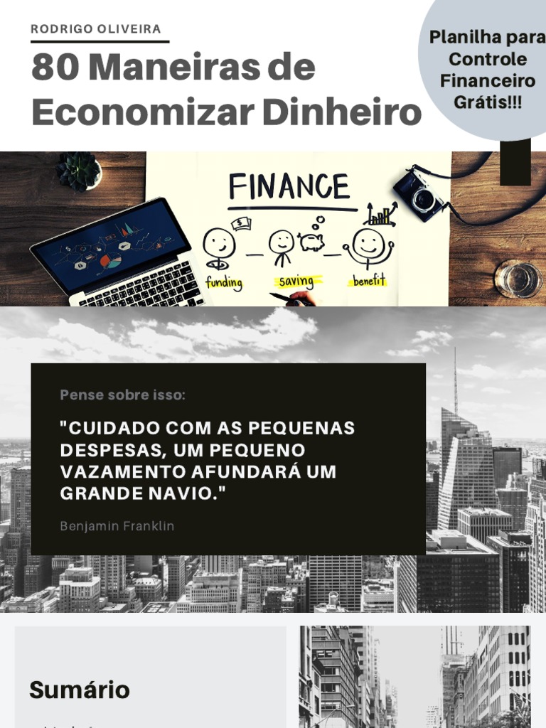 80 Dicas para Economizar Dinheiro | PDF | Orçamento | Finanças pessoais