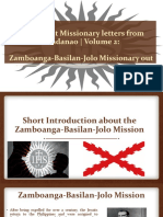 Reporting - Jesuit Missionary Letters From Mindanao Volume 2 - Zamboanga-Basilan-jolo Mission