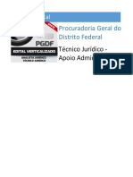 Edital Verticalizado - PG-DF - Técnico Jurídico - Apoio Administrativo1