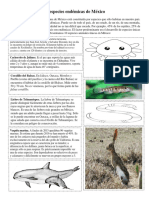 Especies Endemicas de Mexico PDF