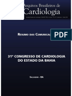 Anais do Congresso de Cardiologia 