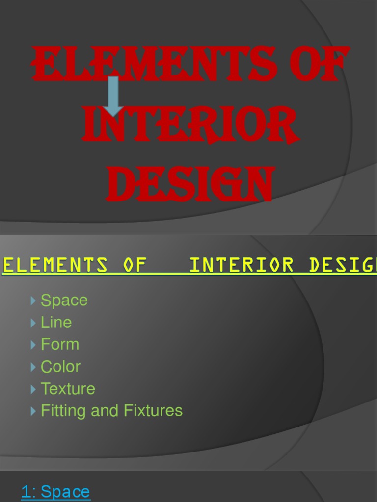 Key Elements of Interior Design | PDF | Shape | Interior Design