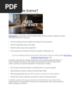 What Is Data Science