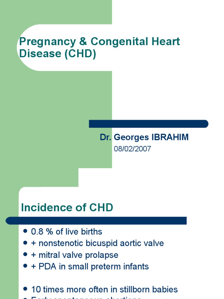 Pregnancy Risks in Congenital Heart Disease | PDF | Medical Specialties ...