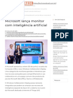 Microsoft lança monitor com inteligência artificial