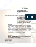 Constitución de Actor Civil - Alimentos