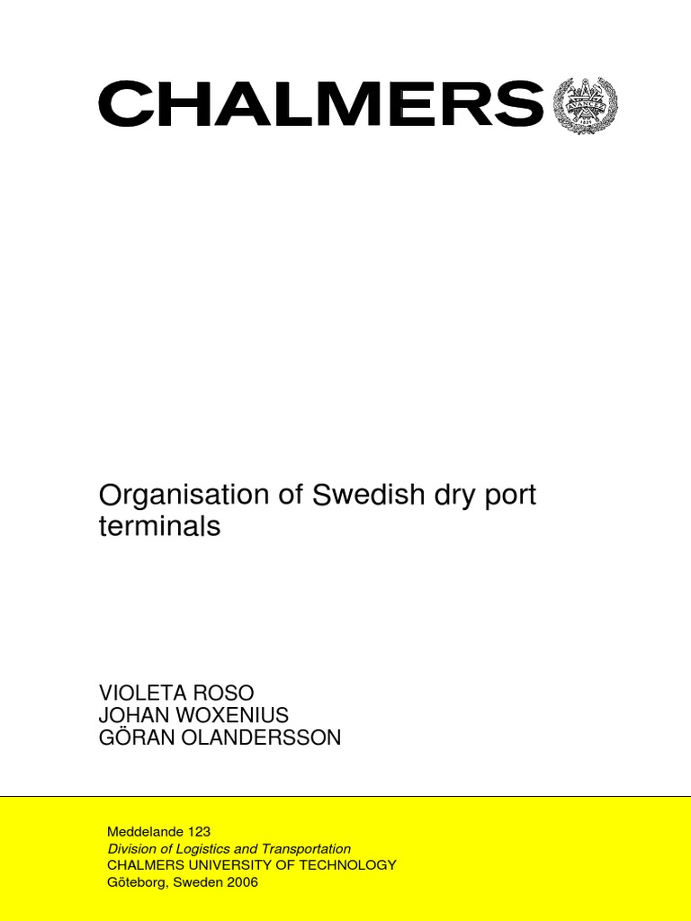Organisation of Swedish Dry Port Termina | PDF | Port | Intermodal ...
