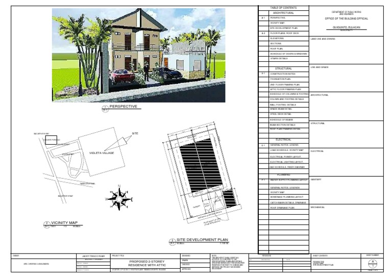A1 Site Development Plan Example | PDF | Architectural Design ...