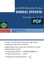 Pertemuan 3 - Energi Spesifik