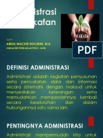 Administrasi Perwakafan 2019