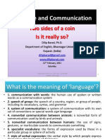 Two SideS of Coin - Language and Communication