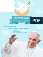 Pesan Paus Fransiskus Untuk Hari Perdamaian Sedunia 2020