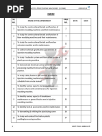 Injection Moulding Machine PM Checklist | PDF | Lubricant | Mechanical ...