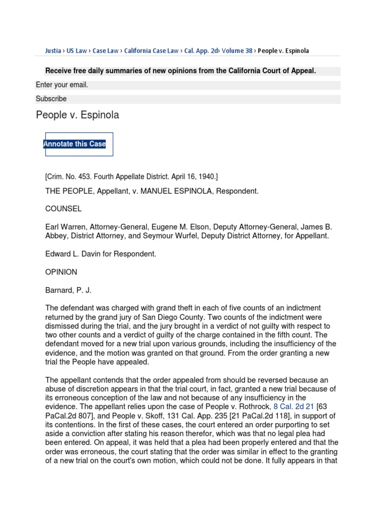 Court Upholds Order Granting New Trial Based on Insufficient Evidence