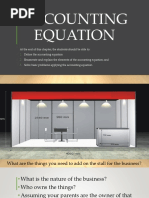 Chapter 7 The Accounting Equation