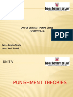LL.B(HONS.) Law of Crimes-I (Penal Code) Punishment Theories