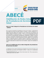 Abece Habilitacion Redes Integrales Servicios Salud