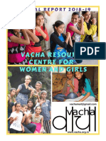 Vacha Resource Centre for Women & Girls Annual Report 2018-19