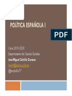 2019 Presentacion Magistrales Politica Española