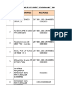 LIST ASURANSI & DOKUMEN KENDARAAN