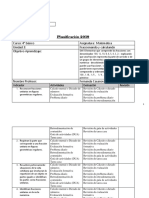 Planificaciónmatemática 4° 3 Unidad