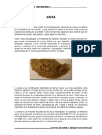 Arena, Grava y Piedra Materiales PDF