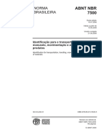 NBR 07500 - 09 - Identificação para o transporte terrestre, manuseio, movimentação e armazenamento de produtos