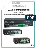 Serial Control Manual E15D - 5D - 2D Enterpise Environment Monitoring System