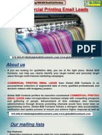 Commercial Printing Email Leads