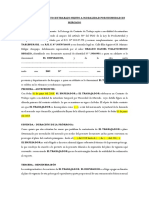 Adenda al contrato de trabajo por necesidad de mercado