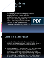 Clasificación de Carbohidratos