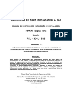 Aquecedor a Gas Rinnai REU 304U BR