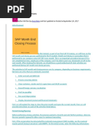 SAP Month End Closing Process