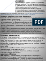 Doctrine of Indoor Management