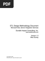 ETLDesignMethodologyDocument SSIS PDF