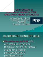 FACTORII FORMĂRII Și DEZVOLTĂRII PERSONALITĂȚII