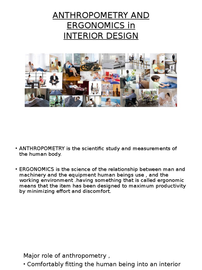 Anthropometry and Ergonomics in Design | PDF | Chair | Anthropometry