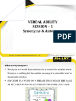 TRISEM25-2019-20 STS5003 SS VL2019203000041 Reference Material I 19-Dec-2019 Verbal Ability - All 7 Sessions 5