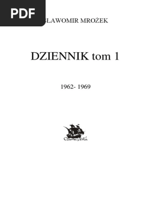 Mrozek Slawomir 1 Pdf