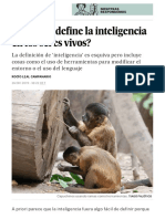 ¿Cómo Se Define La Inteligencia en Los Seres Vivos - Ciencia - EL PAÍS