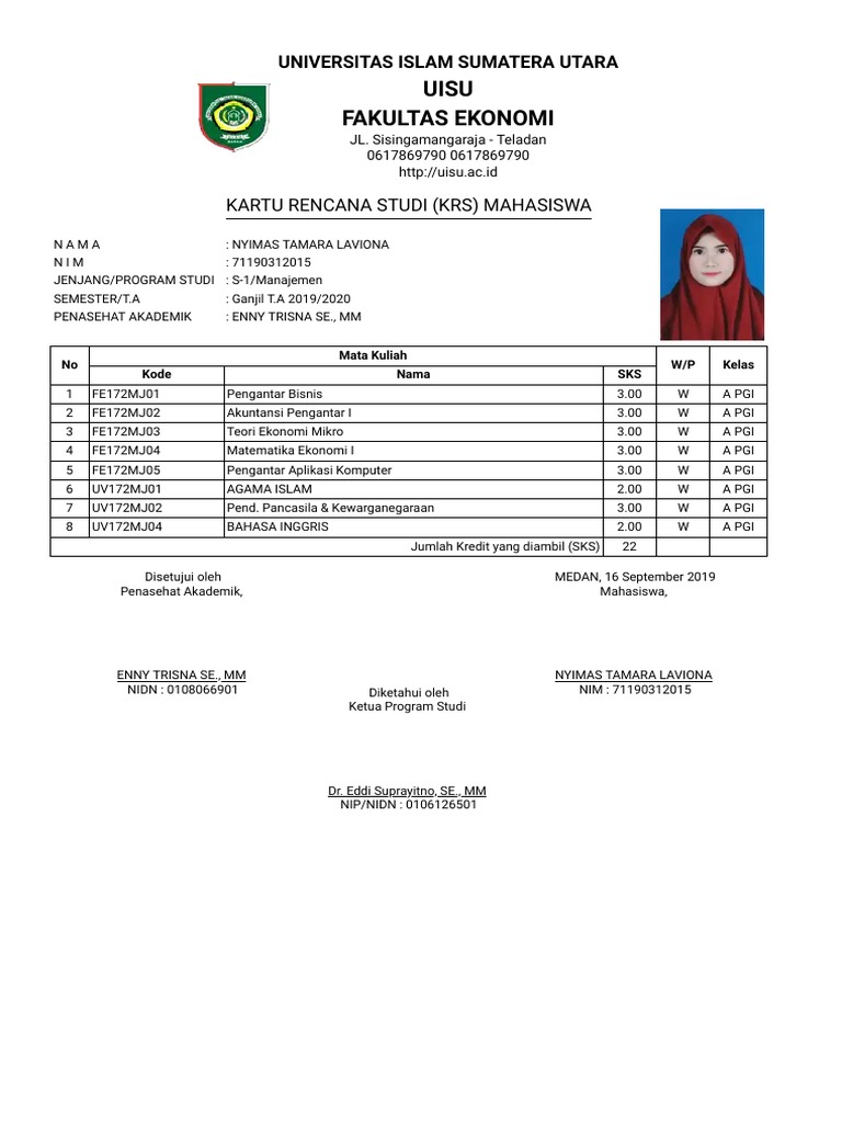 Cetak KRS | PDF