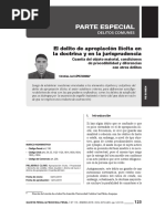 El Delito de Apropiación Ilícita en La Doctrina y en La Jurisprudencia