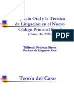 Teoría del caso y litigación estratégica en juicios orales